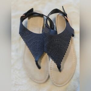 Lauren Conrad Navy Sandals like new